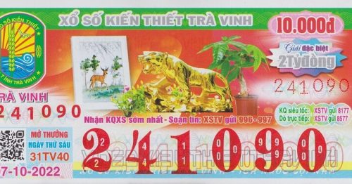 Mẫu vé xổ số Trà Vinh và những thông tin cần biết về XSTV