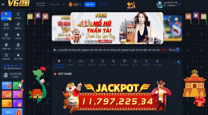 Nổ Hũ V6bet – Bí kíp chơi hũ Jackpot cực đỉnh