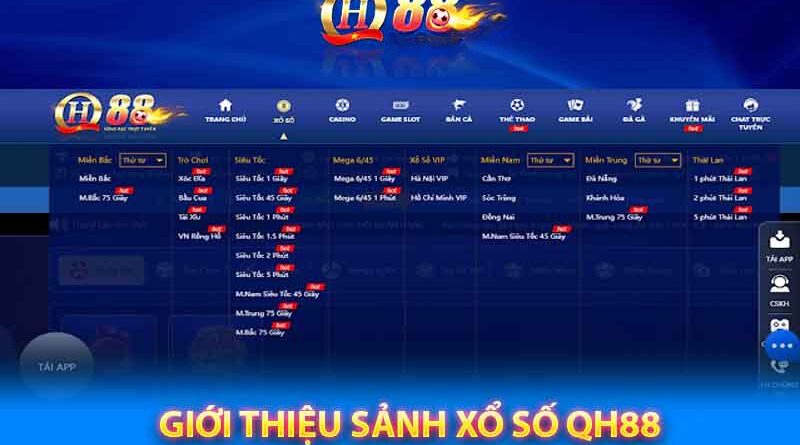 Xổ Số QH88 – Giải Trí Bất Tận, Thưởng Lớn Mỗi Ngày