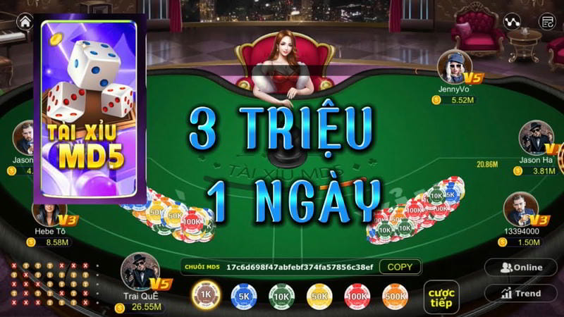 Luật chơi Tài xỉu MD5 tại game tài xỉu là gì